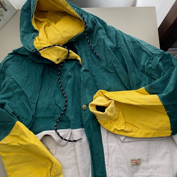 Zaful XL Corduroy Retro 90s zip up Jacket - Picture 1 of 5